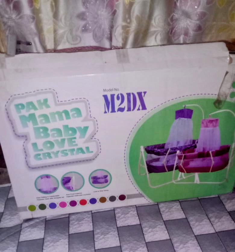PAK Mama Baby Love Crystal M2DX Baby Swing & Cradle with Mosquito Net – Multiple Colors