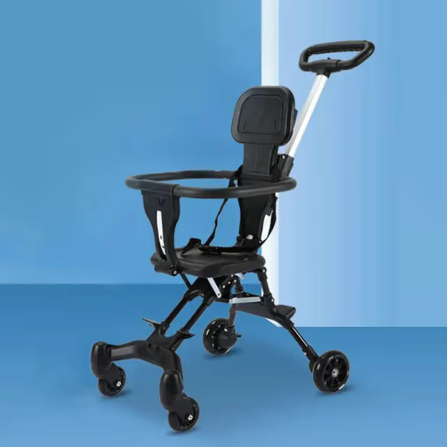 Foldable Baby 4 Wheeler Stroller 360 Wheels, Lightweight & Safe Ride Buy Sasta