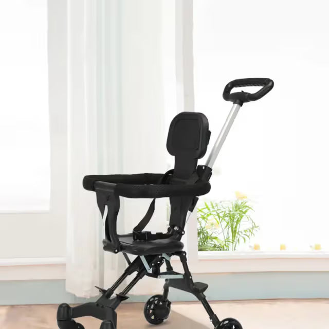 Foldable Baby 4 Wheeler Stroller 360 Wheels, Lightweight & Safe Ride Buy Sasta
