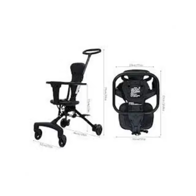 Foldable Baby 4 Wheeler Stroller 360 Wheels, Lightweight & Safe Ride Buy Sasta